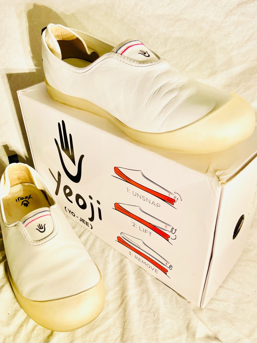 Yeoji A1 Convertible Leather Slip-On Yoga Shoes with Original Box 9M